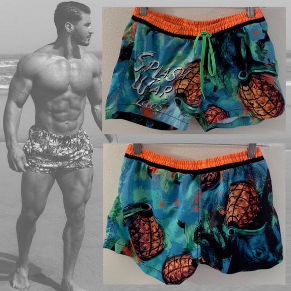 Lolos Splash War Swim Trunks 28-32 RARE style - Picture 1 of 3